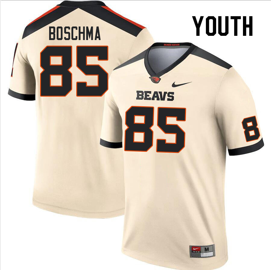 Youth #85 Karson Boschma Oregon State Beavers College Football Jerseys Stitched Sale-Cream